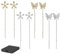 Lymphvity MagneTherapy Germanium-Ohrringe, 4 Paar Glänzende Diamant Blumen Magnetotherapie Ohrringe, Erleichtert Die Ermüdung, Reduziert Das Gewicht, Mit Geschenkbox