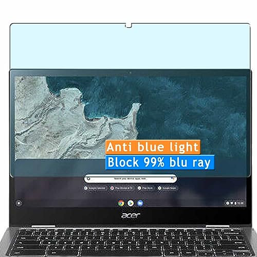 Vaxson 2 Stück Anti Blaulicht Schutzfolie kompatibel mit Acer Chromebook Spin 513 CP513-1HL R841LT 13.3 Laptop Bluelight folie Displayschutzfolie ( nicht Panzer Schutz Glas folie nicht PanzerGlas )