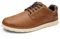 festooning Men's Casual Dress Shoes Loafers for Men Casual Sneakers Shoes Lace Up Comfortable Oxfords Slip-on Brown Shoes with Non-Slip Rubber Sole Brown Size 9.5