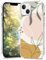 XIMIZU for iPhone 13 Case, Shockproof Protective Cover with Aesthetic Leaf Design, Soft TPU Anti-Scratch Cover for Mobile Phones