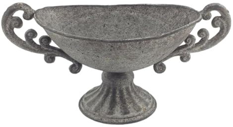 Baoblaze Flower Urn Vase Metal Flower Vase Nordic Goblet Vase Home Decoration Anniversary, Ceremony Tabletop Flower Stands Urn Planter, 26.8cmx13cm