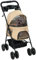 PawHut Hundewagen Hundebuggy mit Klappfunktion Pet Stroller für kleine Hunde und Katzen Haustierwagen Katzenbuggy Oxford Khaki 67 x 45 x 96 cm
