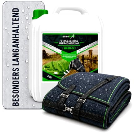 SkinStar Pferdedecken Wash-In Imprägnierung 2,5L Rug Proof Tierdecken Schutz
