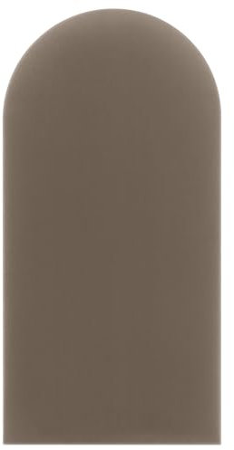 DecoNest Wandkissen, Wandpolsterung, Wanddekoration, ovales Bettkopfteil, 3D-gepolstertes Wandpaneel 30 x 80 cm Beige