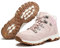 DOBOLIN Stivali Donna Inverno Scarpe da Neve Caldi Snow Boots Impermeabili Stivaletti Pelliccia Stringate Outdoor, Rosa, 42 EU