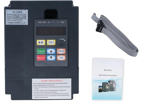 2.2KW Convertitore di frequenza 220V ingresso monofase 220V uscita trifase 220V 2.2kw Variatore di frequenza CNC Inverter di frequenza rimovibile modello 207VEE (con cavo di prolunga da 1m)