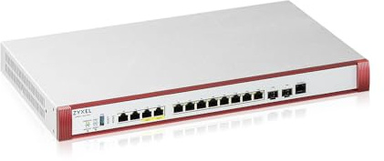 Zyxel USGFLEX700H Firewall | 500 Users | PoE+ | 1 Year Entry Defense Pack | 8x Gigabit + 2x 2.5G + 2x PoE+ 10G + 2x 10G SFP+ Ports, 15 Gbps SPI Throughput, IPSec/SSL VPN, Anti-Malware
