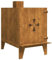 vidaXL Stufa da Campeggio 35x50x60 cm in Acciaio Corten, Stufa Portatile, fornello per Tenda, Stufa a Legna da Campeggio, Stufa da Esterno