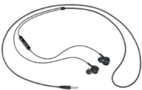 Samsung écouteurs Prise Jack 3.5mm – Double Haut-parleurs, Commandes intégrées, Design Ergonomique, compatibilité Universelle, Noir
