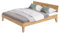 skølm Asgard Massivholzbett 180x200 cm - hochwertiges Holzbett aus Eiche – Bettgestell in Natur lackiert - Bettrahmen 180x200 cm geeignet als Doppelbett - Futonbett