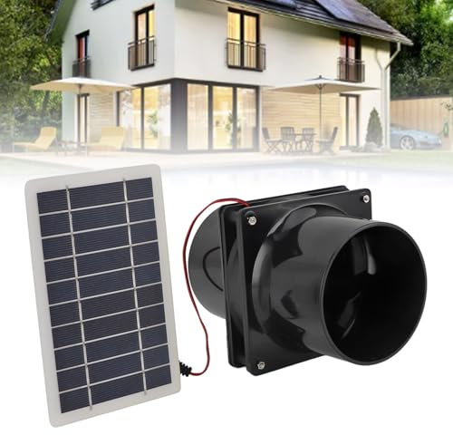 Solar Panel Fan Kit, 10W 12V Solar Power Exhaust Fan Ventilator,Water proof Exhaust Fan or Pet House Chicken Coop RV Greenhouse