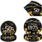 50th Birthday Party Decorations Set - 96 Pcs Black Gold 50th Birthday Table Decorations Including Paper Plates And Napkins Dinnerware Party Decoration for Women Serve 24 Guests