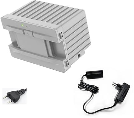 Quixpszto Nevera for Coche con batería extraíble y batería de Litio integrada de 15600 mAh, Compatible con Alpicool P8/CX/TA/TAW/TS/TW/TWW (12/24 V CC y 120-240 V CA).(White-EU-Plug)