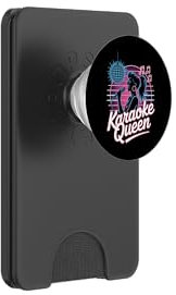 Karaoke Queen Karaoke Cantante Microfono Karaoke PopSockets PopWallet per MagSafe