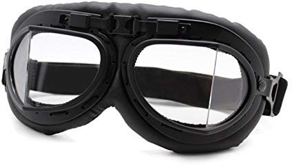 Motorradbrille,Motocross Brille Motorrad Goggles Gläser Vintage Motorrad Klassische Retro-Schutzbrille for Harley Eyewear Protection Moto Motocross-Brille(Retro Goggles 3 C)