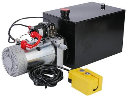 Hydraulikantriebseinheit, 3 KW DC Motor 9/16-18 UNF-Gewinde-Dump-Anhänger Pumpe Schnelles Hebeabsenken für Eimerfahrzeug