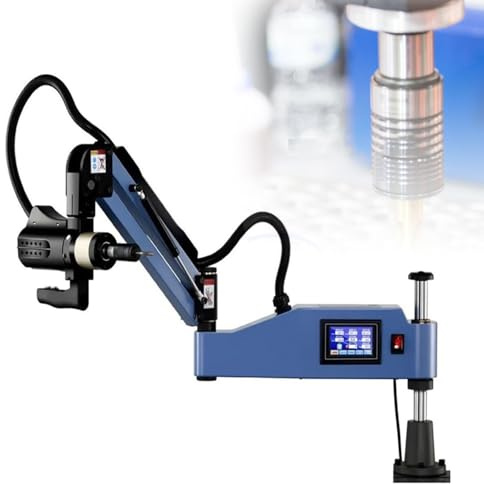 guoyjmm Maschiatrice elettrica Universale M3-M16, maschiatrice multidirezionale a 360°, 0-312 Giri/min, 8 pinze, Braccio di maschiatura Flessibile da 1000 mm, 220 V