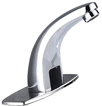 Lurrose Robinet d'Eau Automatique à Capteur d'Eau Robinet d'Eau Froide sans Contact pour Lavabo de Salle de Bain 1 Pièce