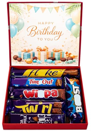 Happy Birthday Chocolate Gift Box – Chocolate Gifts for Men – Boys Birthday Gifts, Letterbox Chocolates – Ready to Gift Treat Box for Kids Adults