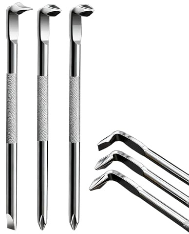 3 PCS 115mm Offset Screwdriver Set S2 Steel Double Head Offset | Magnetic Screwdrive, L-Type Screw Drive with Philips and Flathead 17mm Flat Elbow Design for Tight Space Operation