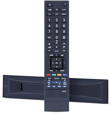 Snrigw CT-90345 Télécommande de Remplacement Compatible avec Toshiba Regza TV CT-90237 32SL733 32SL753B 40SL733 40WL743 40WL753G 46SL733G 46WL753 47V635D