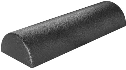 Physical Roller - High Density Half Stretching Equipment, Body Muscle Foam Roller, Home Gym Studio Pilates, Fitness Workout Post Sports Training, Yoga Gear, Black Size
