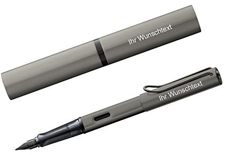 Lamy Füllhalter Lx Ru Modell 057, Feder M, inkl. Laser-Gravur, Farbe Ruthenium