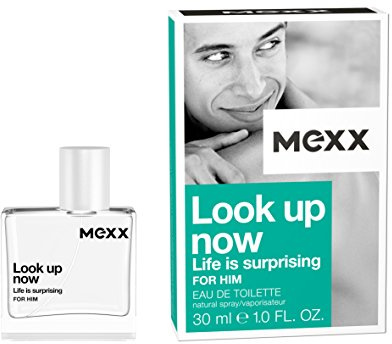 Mexx Look Up Now : Life Is Surprising For Him Eau De Toilette Spray, für Damen und Herren, ideal für einen langanhaltenden Duft, mit 30 ml
