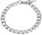 PROSTEEL Herren Armband 21cm Edelstahl Panzerkette Armband 6mm breit kubanische Glieder Link Kettenarmband Armkette, silber