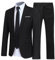 Allthemen Anzug Herren Anzüge Slim Fit 2 Teilig Business Herrenanzug Sakko Hose Schwarz L