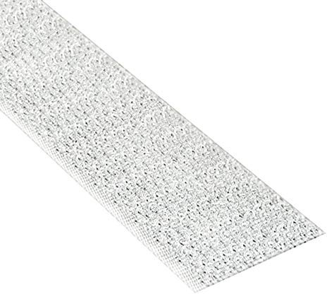KLEBESHOP24 KLETTBAND SELBSTKLEBEND | Haken- oder Flauschband | Farbe, Breite, Länge wählbar/Hakenband, weiß, 16 mm x 3 m