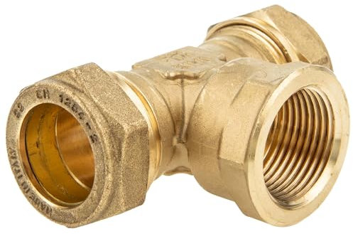 MS-Klemmringverbinder -892812-, T-Stück mit IG mittig - Verschraubung 28 x 1/2 x 28 mm