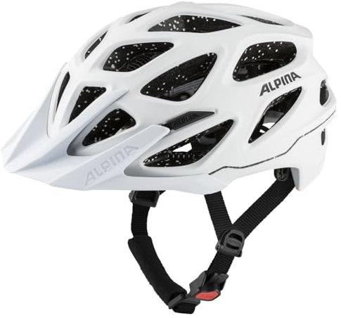 Alpina Mythos 3.0 TOCSEN - Smarter, Sicherer & Leichter Fahrradhelm Mit Integriertem Sturzsensor & Notrufsystem Für Erwachsene, White matt, 57-62 cm