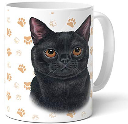 SCHWARZE KATZE - Kaffeetasse, Becher, Tasse mit Spruch, Katze, Kater, Miezekatze, Hauskatze, Haustier, Frauchen, Animal Crossing-Becher – Für Dich.