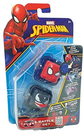 Battle Cubes 37199 Spider-Man VS Venom-Battle Fidget Set, rot