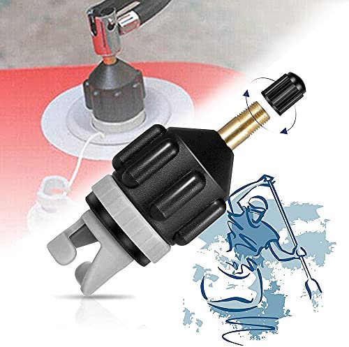 XCOZU Adaptateur de Kayak, Adaptateur de Pompe SUP pour Radeau Nautique de Bateau Stand Up Paddle, Adaptateur de Gonflage de Valve dair de Pompe à air de Bateau pour Kayak