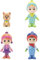 CoComelon CMW0045 Familie 4er Figuren-Set Winter, offizielle bewegliche Figuren, Spielzeug ab 3 Jahren