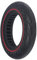 G.V.SHOP® 1pz Ruota Piena da 10X2.125 Pollici per Scooter Monopattino Elettrico Vivobike S2 Max e S3 Max, Gomma Piena, Anti Scivolo, Pneumatico Solido mai più Forature (Rosso 1pz)