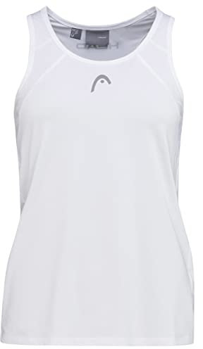 HEAD Damen Club 22 Tank Top Women, Weiß, Blusen & T-Shirts, Weiß, L EU