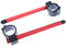 avdb-moto Paae erhöte Stummellenker/erhöte Klemmen 37 mm + Rohr kompatibel mit CBR 600 F 1987-1990, VF700 1986-1987, VFR 750 1986-1987 (Rot)
