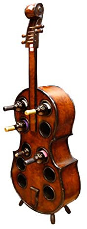 YANYUESHOP Weinregal aus Holz im Vintage-Stil, Flaschenständer für Cello, Gitarre, Geschenk, Barware, Weinauslage, Aufbewahrungshalter, Organizer für Küche, Esszimmer
