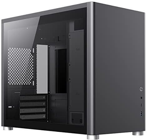 GameMax Spark Gaming Cube, Micro-ATX Modular Gaming PC Case, Dual Tempered Glass Side Panels, USB3.0 - Type C | Black