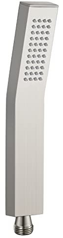 Heyalan Handbrause, SUS304 Edelstahl, Einzelfunktion, Hochdruck, Luxus-Handbrause, gebogen, gebürstetes Nickel