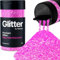 Hemway Premium Glitter Shaker - Baby Pink Iridescent | Fine Metallic Flake Sequins for Resin & Epoxy Crafts | Craft Supplies for Tumblers, Festival, Hair, Face, Body, Eye & Nail Art | 130 g