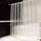 Rideau de Douche, 200x240cm, Semi-Transparent, Transparent, PEVA, Rideau De Baignoire Anti-moisissure avec Anneaux