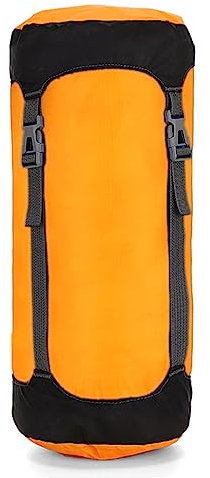 TRIWONDER Stuff Sack Sleeping Bag Compression Sack Compact Storage Bag Compression Bag for Outdoor Camping Backpacking Travelling (Orange, S)