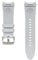 Samsung Hybrid Eco-Leather Band (S/M) ET-SHR95 für die Galaxy Watch6, Uhrenarmband, Original Armband, Lederimitat, Fluorkautschuk, klassischer Stil, sportlich, elegant, angenehmer Sitz, Silver