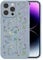 RALEAVO Flower Case for iPhone 14 Pro (6.1”), Girls Floral Silicone Shockproof Case Cover with Cute Patterns Protective Case for iPhone 14 Pro-Grey