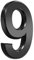 3 Inch Mailbox Numbers Adhesive 3D Number Sticker for Outdoor Indoor Apartment Office Hotel Home Door Plate Address Mail Box Number (Black-9)