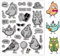 GLOBLELAND Comic Bird Cling Rubber Stamp Comic Bird Cling Mount Stamp Script Stamps Script Stamps Für Kartenherstellung Und Fotoalbum-Dekoration Und DIY Scrapbooking
